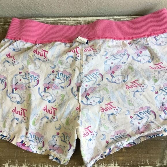 Disney Vintage Y2K VTG 2000s Tinker Bell McBling Graphic PJ Short Shorts Large - Picture 6 of 8